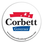 Tom Corbett For Governor Lapel Stickers (Pack of 25)