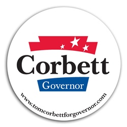 Tom Corbett For Governor Lapel Stickers (Pack of 25)