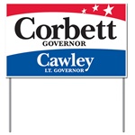 Tom Corbett For Governor Yard Sign